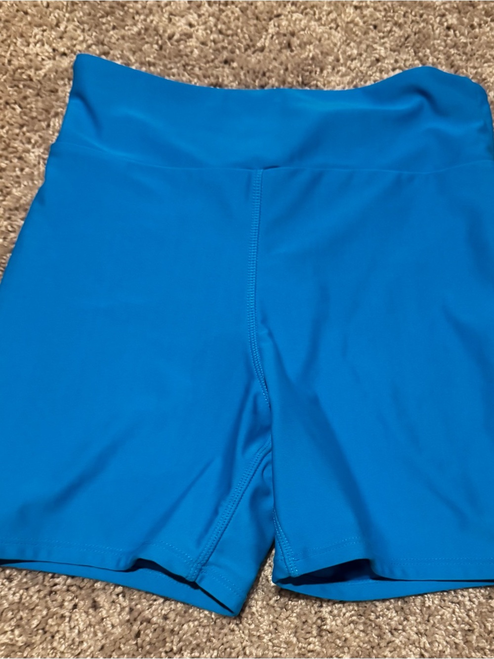 wild fable Bright Blue High-Rise Bike Shorts
